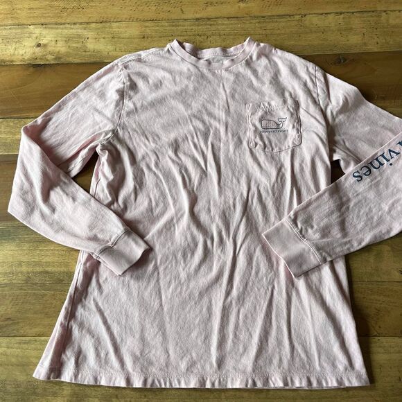 Vineyard Vines Other - Kids Vineyard Vines Pink Breast Cancer Ribbon Long Sleeve Tee - size XL